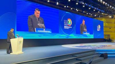 وزير التنمية يلقي الكلمة الرئيسية في الجلسة الافتتاحية للمنتدي الدولي للمدن المستدامة