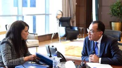 مدبولى يتابع مع رانيا المشاط جهود تعزيز العلاقات الاقتصادية مع شركاء التنمية