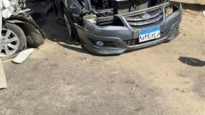 مصرع 4 أشخاص وإصابة 8 آخرين فى حادث مرورى بالصف