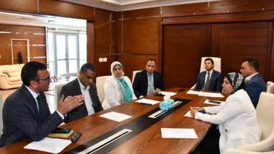 وزير الرياضة يبحث التعاون المشترك مع خدمات نقل الدم بوزارة الصحة