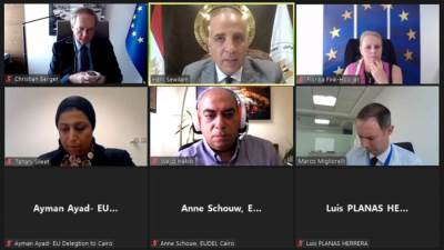 سويلم يبحث مع الإتحاد الأوروبى تعزيز التعاون في قطاع المياه