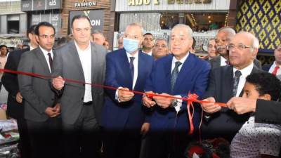 وزير التموين ومحافظ القليوبية يفتتحان معرض "أهلا مدارس" بميدان المؤسسة بشبرا الخيمة