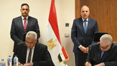 سويلم والدكتور مختار يشهدان توقيع تعاون بين وزارة الرى ومحافظة الدقهلية لتعظيم الإستفادة من أملاك الري