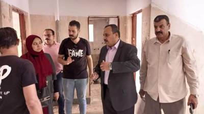 نائب رئيس جامعة بنها يتفقد تجهيزات المدن الجامعية لإستقبال الطلاب