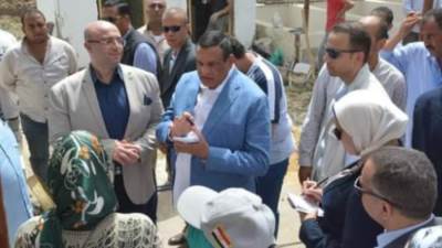 «آمنة» يتفقد مع محافظ بنى سويف عدداً من مشروعات الخطة الاستثمارية للمحافظة
