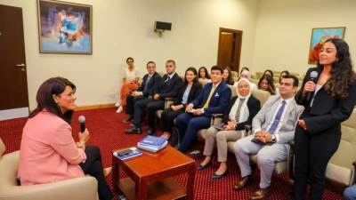 المشاط تلتقي خريجي برنامج التدريب الصيفي 2023 بوزارة التعاون الدولي