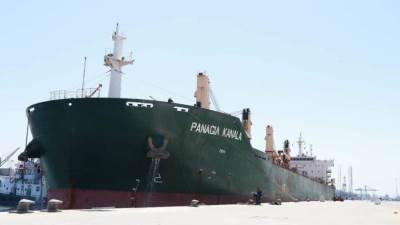  النقل: استقبال السفينة PANAGIA KANALA على رصيف محطة تحيا مصر متعددة الأغراض بميناء الإسكندرية