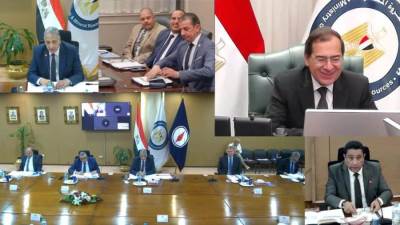 وزير البترول يؤكد  أهمية منطقة ميناء الحمراء البترولى بمنطقة العلمين