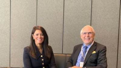 وزيرة التعاون الدولى تبحث مع قيادات بنك HSBC تعزيز سبل التعاون المشترك