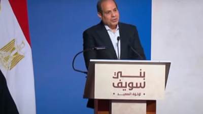 الرئيس السيسى: أجهزة الدولة تبذل جهودا حثيثة للتعامل مع التهديدات الإقليمية