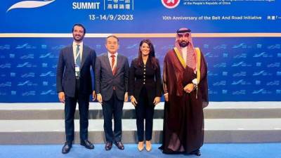 المشاط تُناقش الفرص الاقتصادية المتاحة في الشرق الأوسط في إطار مبادرة الحزام والطريق