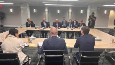 وزير الخارجية يلتقي مع نظيره الألباني على هامش أعمال الجمعية العامة للأمم المتحدة