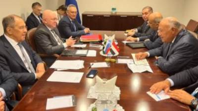 شكرى ولافروف يبحثان التعاون المصري الروسي في مجال البترول والغاز الطبيعي