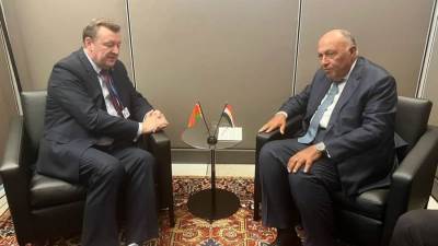 وزير الخارجية يعقد اجتماعاً مع نظيره البيلاروسي خلال الجمعية العامة للأمم المتحدة