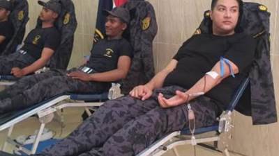 قطاع الأمن المركزي ينظم حملة للتبرع بالدم لصالح المرضى والمصابين