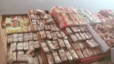 ضبط 8250 قطعة حلوى مولد و1.5 طن لحوم ودواجن مجهولة المصدر بالقاهرة