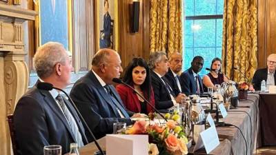 وزير الخارجية يجري حواراً مفتوحاً مع أعضاء مجلس العلاقات الخارجية الامريكي