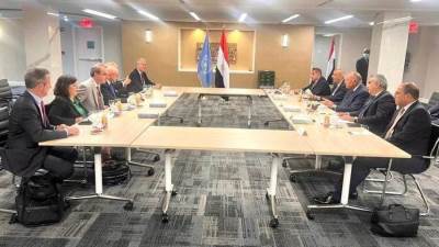  سامح شكري يستقبل ممثلي المنظمات اليهودية الأمريكية