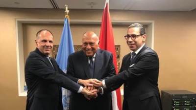 انعقاد آلية التعاون الثلاثي بين مصر واليونان وقبرص على المستوى الوزاري بنيويورك