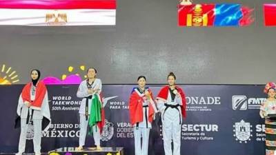 لاعبة منتخب مصر للباراتايكوندو أول لاعبة أفريقية تفوز بميداليتين في بطولات العالم