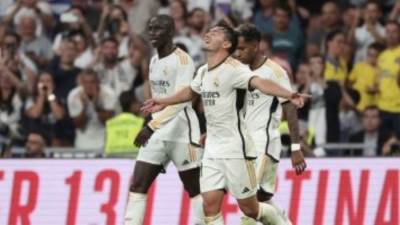 ريال مدريد يتقدم على لاس بالماس بهدف دياز فى الشوط الأول