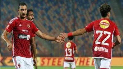 الأهلى يفوز على سان جورج بثلاثية في الشوط الأول 