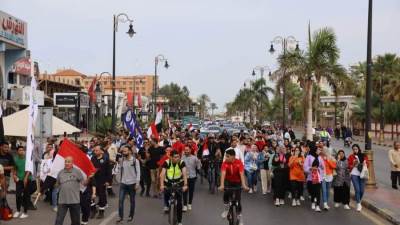 مسيرة حاشدة لتأييد الرئيس السيسي بمحافظة بورسعيد