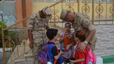 القوات المسلحة تكرم أبناء الشهداء ومصابي العمليات الحربية بمناسبة ذكرى انتصارات أكتوبر