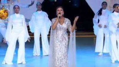 الرئيس السيسى يشاهد فقرة فنية بالندوة التثقيفية لأنغام وأحمد سعد