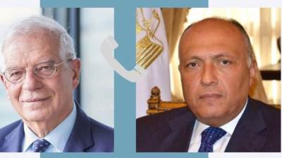 شكري يُجري اتصالات مع مسئولين دوليين لوقف التصعيد بين الجانبين الفلسطيني والإسرائيلي