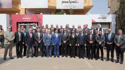 الحملة الرسمية للمرشح عبد الفتاح السيسي تستقبل وفدا من حزب حماة الوطن