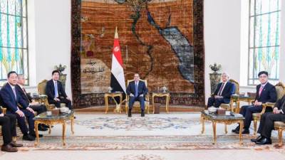 الرئيس السيسي يستقبل رئيس الجمعية الوطنية بكوريا الجنوبية