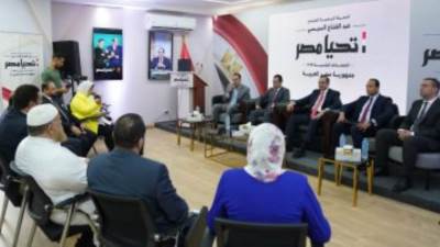 الحملة الرسمية للمرشح الرئاسي عبد الفتاح السيسي تستقبل وفدا من حزب النور