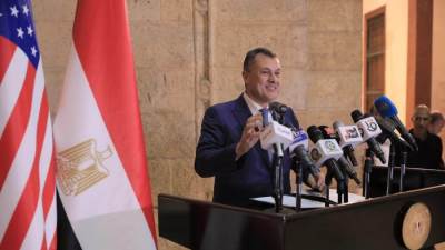 وزير السياحة والقائمة بالأعمال بالسفارة الأمريكية يفتتحان مركز زوار القبة الضريحية للإمام الشافعي