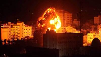 استشهاد ثمانية فلسطينيين وإصابة آخرين خلال قصف طيران الاحتلال الإسرائيلي