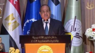 الرئيس السيسى: رغم كل التحديات ولكن شاء الله أن تكون مصر آمنة