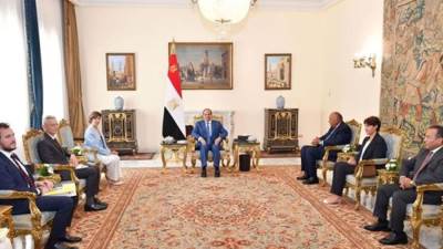 الرئيس السيسى يستقبل وزيرة خارجية فرنسا