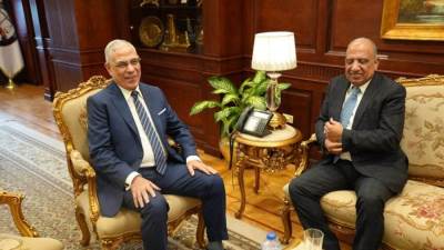 النائب العام يستقبل وزير قطاع الأعمال العام