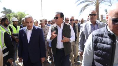 وزير الصحة يتفقد مشروع إنشاء وتطوير مستشفى المراغة المركزي بتكلفة 1,2 مليار جنيه