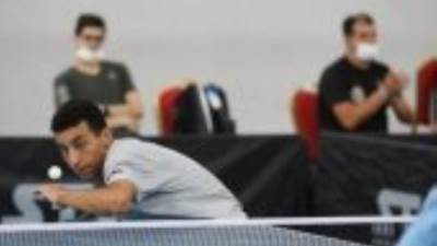 دقيقة حداد فى افتتاح البطولة الدولية لناشئى تنس الطاولة