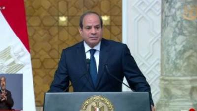 الرئيس السيسي: ناقشت مع الرئيس الفرنسي أزمة قطاع غزة