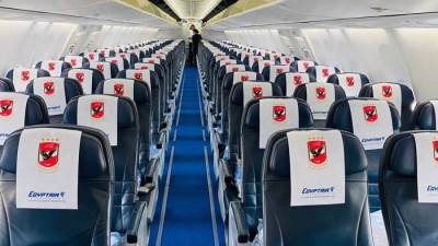 مصرللطيران الناقل الوطني تسير رحلة خاصة لنقل بعثة النادي الأهلي إلي جوهانسبرج