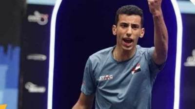 وزير الرياضة يُشيد بأداء مروان جمال بعد تتويجه ببطولة مصر لتنس الطاولة