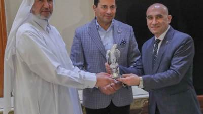 وزير الشباب والرياضة يلتقي رؤساء الإتحاد الدولي والأفريقي والآسيوي والعربي لرفع الأثقال