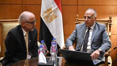 سويلم يلتقى مدير معهد البحر الأبيض المتوسط للمياه