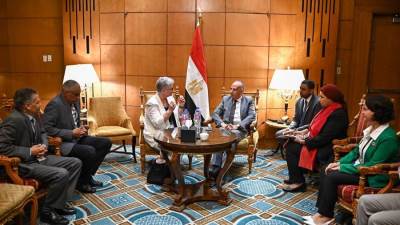 سويلم يلتقى مستشار برنامج الأمم المتحدة الإنمائى 