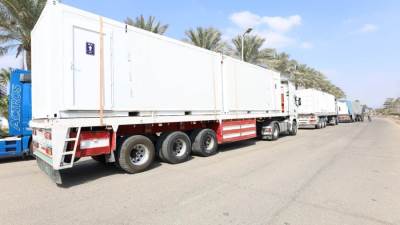 "وزارة الإنتاج الحربي" تشارك بمستشفى ميداني من إنتاج أحد مصانعها لدعم الأشقاء الفلسطينيين المصابين