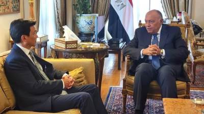 وزير الخارجية سامح شكري يلتقي وزير خارجية تايلاند في القاهرة