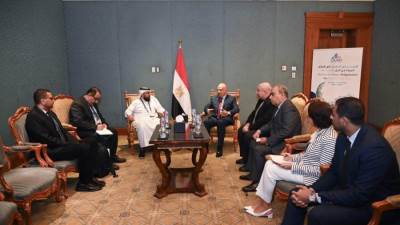 سويلم يلتقى رئيس المجلس التنفيذى للمنظمة الإسلامية للأمن الغذائي