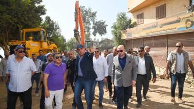 سويلم يتفقد حالة نهر النيل وأعمال إزالة التعديات على مجرى النهر بمحافظة بنى سويف